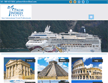 Tablet Screenshot of palmworldtravel.com